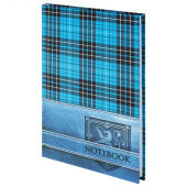 Тетрадь - блокнот 96л. А5, клетка, BRAUBERG "Шотландка", 123248