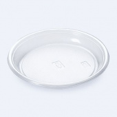 Тарелка d165, 100шт/упак, прозрачная /20/ Фопос