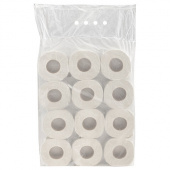 Туалетная бумага на втулке (Т4) ДОБРЫЙ МОТОК, 1-сл., 44м, 12шт/упак, серая ЭКОНОМ, 128322