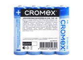 Батарейка AAA (LR03) (мизинчик.) CROMEX (КРОМЕКС) Alkaline, 4шт/спайка, 457133