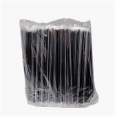 Трубочка д/молоч. кокт. 8*240мм в инд. п/э упак., 250шт/упак, черная /16/ Бел