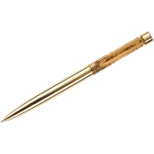 Ручка авт. шар. синяя MESHU "Gold sand", золотой корпус, 1,0мм (КЮО)