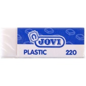 Ластик JOVI прямоугольный "Plastic", пластик, 63*23*11мм, карт. футляр, 288160