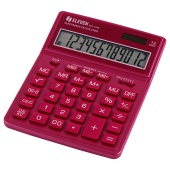 Калькулятор Eleven 12-разрядов, SDC-444 X, 2-е питание, 155*204*33мм, розовый, 339206
