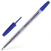 Ручка шариковая синяя BRAUBERG "Line", линия письма 0,5 мм, 141097