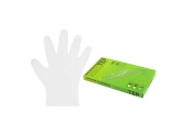 Перчатки п ЭЛАСТОМЕР, L, прозрачные, 50пар/упак, ELEGREEN, 701120 