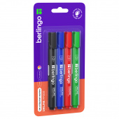 Набор маркеров для флипчарта Berlingo "Uniline FM200", 2мм, 4 цвета /4/ 210620 (КЮО)