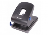 Дырокол BRAUBERG "Extra" до 40л, черный, 229093
