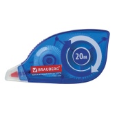 Корректирующая лента BRAUBERG 5мм*20м, синий корпус, 227799
