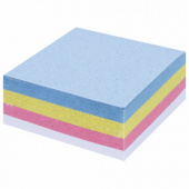 Блок для заметок STAFF 8*8*3,5, проклеенный, цветной, 120384