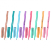 Ручка шариковая синяя SCHNEIDER "Tops 505 F. Light Pastel", ассорти, линия письма 0,4мм, 143755