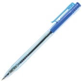 Ручка автоматическая масляная синяя BRAUBERG "Click Blue", линия письма 0,5мм, 142712