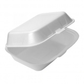 Ланч-бокс LBS 195*150*70, 100шт/упак, белый, ПРОТЭК