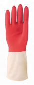 Перчатки резиновые бело-красные "Komfi", М