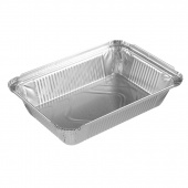 Форма алюминиевая прямоугольная 870мл, L-край, ДНО, 212*147, h-40мм, 100шт/упак, R1L