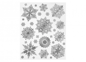 Наклейка для окон "Снежинки", 30*38см, 591928