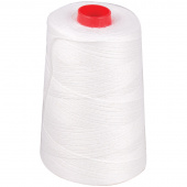 Нить 170ЛШ бобина -1000м белая, лавсан, BRAUBERG, 604989