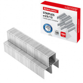 Скобы №23/15 BRAUBERG, оцинкованные, 1000шт/уп, 227716