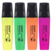 Набор текстмаркеров STAFF "EVERYDAY", 1-5мм, 4 цвета, 151643