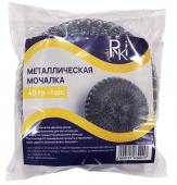 Мочалка для посуды RiKi метал. 40г, 1шт/упак /80/ 801-004