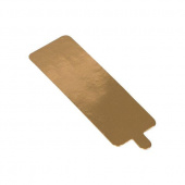 Подложка золото 130*40мм Pasticciere, толщ. 0,8мм, 100шт/упак (с держателем) /2/