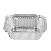 Форма алюминиевая прямоугольная 440мл, L-край, ДНО, 144*119, h-40мм, 50шт/упак, R28L