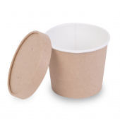Банка d=100мм, 500мл (крафт) ДНО, 30шт/упак, h=95мм /20/ OSQ Round Bowl
