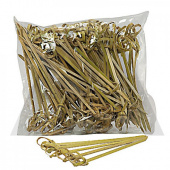 Пика бамбуковая Узелок 6см, 100шт/упак /100/ Л