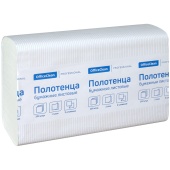 Полотенца листовые (Н2) OfficeClean Z-укл., белые, 2-сл., 200л /20/ 245843