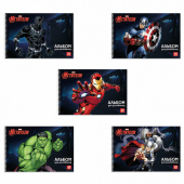 Альбом для рисования А4 30л, HATBER "Мстители", спираль, обложка картон, 105740