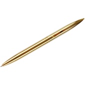 Ручка авт. шар. синяя MESHU "Gold", золотой корпус, 1,0мм (КЮО)