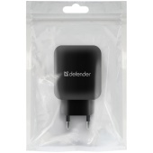 Зарядное устройство сетевое Defender EPA-13, 2*USB, 2.1А output, черный, 297722