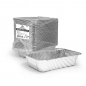 Форма алюм, прямоуг, 800мл, G-край, ДНО 202*138/162*97, h-44мм, 50/600, 410-009