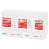 Полотенца листовые (Н2) LAIMA PREM., Z-укл., 2-сл., 200л, белые /21/ 111339