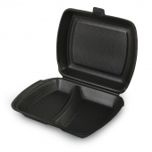 Ланч-бокс LBE-2 "А" 247*206*70, 100шт/упак, черный, ПРОТЭК