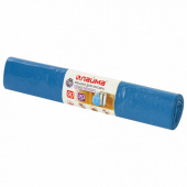 Мус. мешок 60л ПВД, синий, прочные, 20шт/рул, 60*70см, 30мкм, ЛАЙМА, 601382