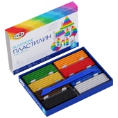 Пластилин 08 цветов ГАММА "Классический", со стеком, 268015