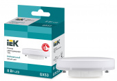 Лампа светодиодная LED 8вт GX53, белый, таблетка, ECO, 7283624