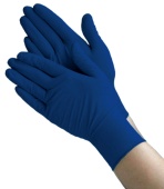 Перчатки латексные синие, ХL, неопудренные, 25пар/упак /10/ Safe&Care High Risk