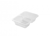 Контейнер прямоуг. под запайку 626мл, 2 отд. 50/50, 187*137*45, 40шт/упак, прозр./12/ 