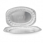 Форма алюм, ПОДНОС, 1200мл, 25шт/упак, 351*235/227*135, h-25мм /4/ Горница, 410-011