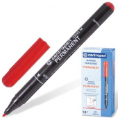 Маркер перманентный 1 мм, красный, CENTROPEN "2846", 150205