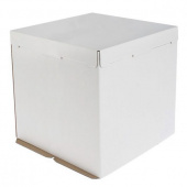 Коробка д/торта бумажная 300*300*300, (ДНО+СТЕНКА+КРЫШКА), 10шт/упак, белая /10/