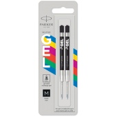 Стержень гелевый Parker "Gel Ball Point" черный, 98мм, 0,7мм, 2шт. (КЮО)