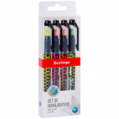 Набор текстмаркеров Berlingo "Textline HL450", 0,5-4мм, 4 цвета, 307920