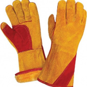 Краги спилковые утепленные (мутон)