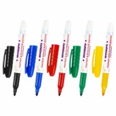 Набор маркеров для доски  5 цветов, 3мм, ЮНЛАНДИЯ "COLORWAY", 152099