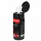 Салфетки чистящие BRAUBERG MAX для оргтехники и оптики, 100шт/туба, 513284