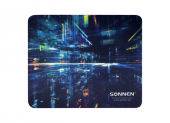 Коврик для мыши SONNEN "SINGULARITY", резина + ткань, 220х180х3мм, 513293