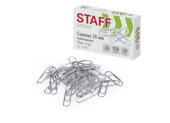 Скрепки STAFF "EVERYDAY", 28 мм, оцинкованные, 100 шт., 224799